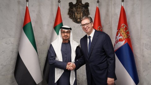 PRIMITE IZRAZE ISKRENOG UVAŽAVANJA I NAKLONOSTI Vučić dobio čestitku Bin Zajeda al Nahjana povodom Dana državnosti