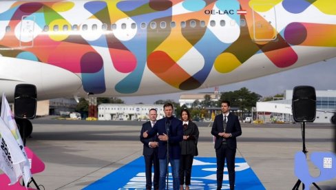 PROMOCIJA NOVOG AVIONA SA OZNAKOM EKSPO 2027 Mali na aerodromu Nikola Tesla: JAT smo pretvorili u najsupešniju avio-kompaniju PROMOCIJA NOVOG AVIONA SA OZNAKOM EKSPO 2027 Mali na aerodromu Nikola Tesla: JAT smo pretvorili u najsupešniju avio-kompaniju