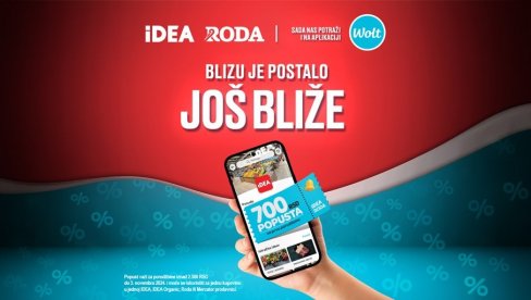 Wolt i Mercator spajaju domaće proizvode sa popustima Wolt i Mercator spajaju domaće proizvode sa popustima
