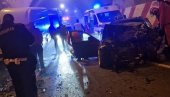 ВОЗИЛО ПОТПУНО СМРСКАНО: Језива несрећа на путу Чачак–Пожега (ФОТО)