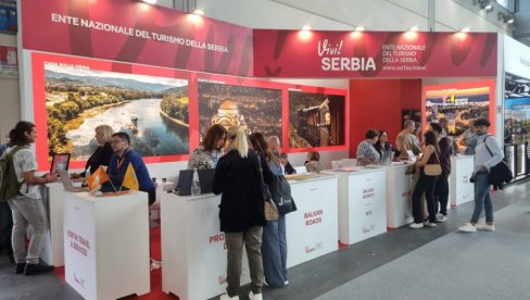 СРБИЈА ПРЕДСТАВЉА СВОЈУ ТУРИСТИЧКУ ПОНУДУ НА НАЈЗНАЧАЈНИЈЕМ САЈМУ У ИТАЛИЈИ: Лабовић - Одлична прилика за промоцију земље СРБИЈА ПРЕДСТАВЉА СВОЈУ ТУРИСТИЧКУ ПОНУДУ НА НАЈЗНАЧАЈНИЈЕМ САЈМУ У ИТАЛИЈИ: Лабовић - Одлична прилика за промоцију земље