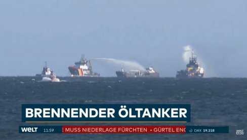 GORI NEMAČKI TANKER NA BALTIČKOM MORU: Brod prevozio nekoliko stotina tona nafte, putnici hitno evakuisani (FOTO) GORI NEMAČKI TANKER NA BALTIČKOM MORU: Brod prevozio nekoliko stotina tona nafte, putnici hitno evakuisani (FOTO)