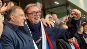 HVALA NAŠIM MOMCIMA, LESKOVAC JE NAŠA TVRĐAVA: Predsednik čestitao reprezentaciji Srbije na sjajnoj pobedi HVALA NAŠIM MOMCIMA, LESKOVAC JE NAŠA TVRĐAVA: Predsednik čestitao reprezentaciji Srbije na sjajnoj pobedi