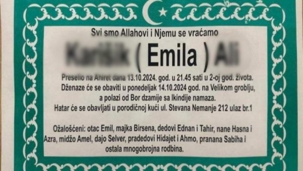 НОВИ ПАЗАР ЗАВИЈЕН У ЦРНО: Данас сахрана дечака који је пао са четвртог спрата НОВИ ПАЗАР ЗАВИЈЕН У ЦРНО: Данас сахрана дечака који је пао са четвртог спрата
