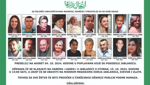 SAHRANJENE ŽRTVE JABLANIČKE KATAKLIZME: Više hiljada ljudi iz BiH okupilo se u Jablanici na dženazi 19 nastradalih SAHRANJENE ŽRTVE JABLANIČKE KATAKLIZME: Više hiljada ljudi iz BiH okupilo se u Jablanici na dženazi 19 nastradalih