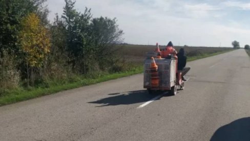 OBELEŽAVAJU SAOBRAĆAJNU SIGNALIZACIJU: Putari u Plandištu koriste lepo vreme za nastavak radova OBELEŽAVAJU SAOBRAĆAJNU SIGNALIZACIJU: Putari u Plandištu koriste lepo vreme za nastavak radova