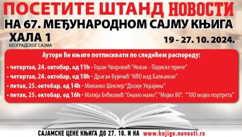 AUTORI NAJPRODAVANIJIH KNJIGA NA ŠTANDU “NOVOSTI” AUTORI NAJPRODAVANIJIH KNJIGA NA ŠTANDU “NOVOSTI”