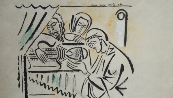 ИЗ ПЛАВИХ СТИХОВА- ПЛАВЕ ЛИНИЈЕ: Радови Богића Рисимовића Рисима у Кабинету графике Народног музеја ИЗ ПЛАВИХ СТИХОВА- ПЛАВЕ ЛИНИЈЕ: Радови Богића Рисимовића Рисима у Кабинету графике Народног музеја