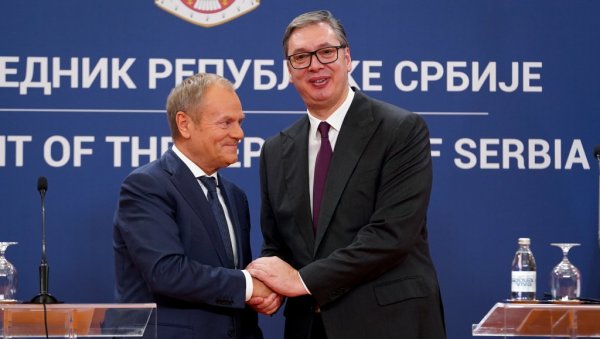 СВАКИ ПУТ КАД ДОЛАЗИМ У БЕОГРАД, ШИРИМ ОЧИ ОД ОДУШЕВЉЕЊА Туск Вучићу: Од срца ти честитам за све што си постигао СВАКИ ПУТ КАД ДОЛАЗИМ У БЕОГРАД, ШИРИМ ОЧИ ОД ОДУШЕВЉЕЊА Туск Вучићу: Од срца ти честитам за све што си постигао