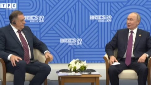 DODIK RAZGOVARAO SA PUTINOM: Ruski lider i predsednik Srpske poslali važne poruke zajedništva iz Kazanja (VIDEO) DODIK RAZGOVARAO SA PUTINOM: Ruski lider i predsednik Srpske poslali važne poruke zajedništva iz Kazanja (VIDEO)