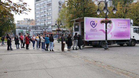 MESEC BORBE PROTIV RAKA DOJKE – Karavan „Budi hrabra, pregledaj se“ stigao u Zaječar MESEC BORBE PROTIV RAKA DOJKE – Karavan „Budi hrabra, pregledaj se“ stigao u Zaječar