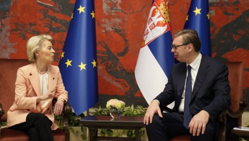 VUČIĆ SA FON DER LAJEN: Dok sam ja predsednik, Srbija će ostati na evropskom putu VUČIĆ SA FON DER LAJEN: Dok sam ja predsednik, Srbija će ostati na evropskom putu