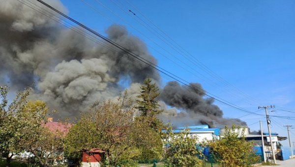 ЦРНИ ДИМ КУЉА КА НЕБУ: Велики пожар у Крагујевцу, гори позната млекара (ВИДЕО) ЦРНИ ДИМ КУЉА КА НЕБУ: Велики пожар у Крагујевцу, гори позната млекара (ВИДЕО)