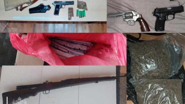 ПОЛИЦИЈСКИ ПРЕТРЕСИ У ЦРНОЈ ГОРИ: Заплењено оружје, експлозив, дрога, процесуирано седам особа (ФОТО) ПОЛИЦИЈСКИ ПРЕТРЕСИ У ЦРНОЈ ГОРИ: Заплењено оружје, експлозив, дрога, процесуирано седам особа (ФОТО)