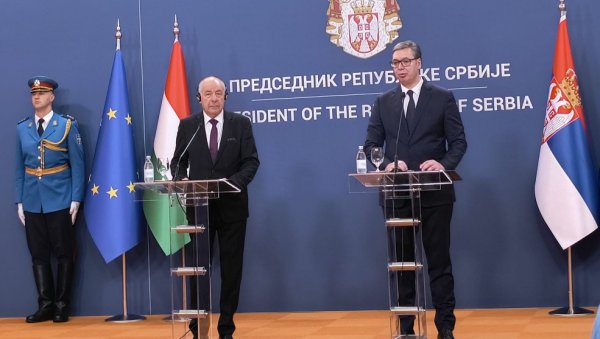 МАЂАРСКА ИСКРЕНИ ПРИЈАТЕЉ СРБИЈЕ Вучић након састанка са Шујоком: Односи на највишем нивоу у историји (ВИДЕО) МАЂАРСКА ИСКРЕНИ ПРИЈАТЕЉ СРБИЈЕ Вучић након састанка са Шујоком: Односи на највишем нивоу у историји (ВИДЕО)