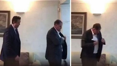 ŠTO JE DUŠKU MITO, MIGU JE DONACIJA: Bivši gradonačelnik Podgorice saslušan u Višem sudu, Stijepović negirao krivcu u aferi Koverta ŠTO JE DUŠKU MITO, MIGU JE DONACIJA: Bivši gradonačelnik Podgorice saslušan u Višem sudu, Stijepović negirao krivcu u aferi Koverta