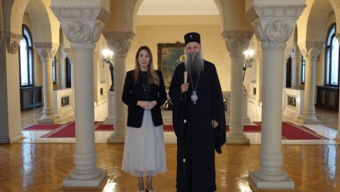 RAZGOVARANO O RAZLIČITIM MOGUĆNOSTIMA SARADNJE SPC I MINISTARSTVA: Patrijarh Porfirije se sastao sa Dubravkom Đedović Handanović RAZGOVARANO O RAZLIČITIM MOGUĆNOSTIMA SARADNJE SPC I MINISTARSTVA: Patrijarh Porfirije se sastao sa Dubravkom Đedović Handanović
