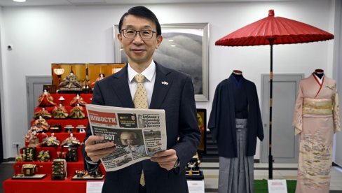 POČINJE MESEC JAPANA U SRBIJI: Ambasador Akira Imamura predstavio tokom posete našoj kući program velike manifestacije POČINJE MESEC JAPANA U SRBIJI: Ambasador Akira Imamura predstavio tokom posete našoj kući program velike manifestacije