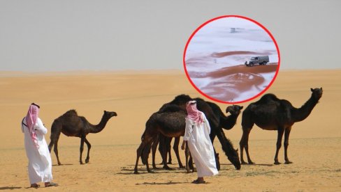 ZABELELA SE SAUDIJSKA ARABIJA: Pogledajte nestvarne scene koje se ne viđaju svaki dan (VIDEO) ZABELELA SE SAUDIJSKA ARABIJA: Pogledajte nestvarne scene koje se ne viđaju svaki dan (VIDEO)