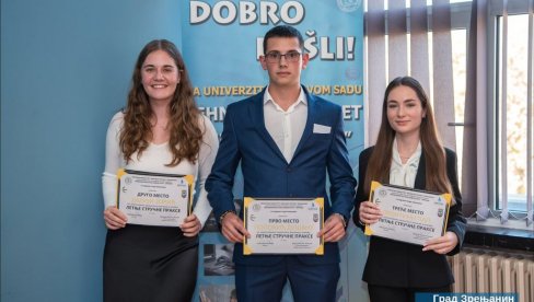 ZAVRŠEN 12. CIKLUS STRUČNE PRAKSE: Na Tehničkom fakultetu u Zrenjaninu, proglašeni najuspešniji studenti i dodeljeni sertifikati i zahvalnice ZAVRŠEN 12. CIKLUS STRUČNE PRAKSE: Na Tehničkom fakultetu u Zrenjaninu, proglašeni najuspešniji studenti i dodeljeni sertifikati i zahvalnice