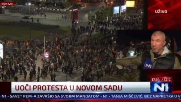 СРАМОТА: Учесник протеста у Новом Саду дошао са цистерном пуном фекалија коју планира да истовари испред Градске куће (ВИДЕО) СРАМОТА: Учесник протеста у Новом Саду дошао са цистерном пуном фекалија коју планира да истовари испред Градске куће (ВИДЕО)