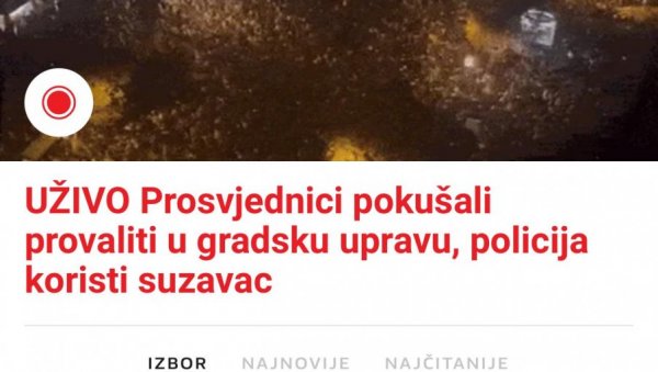 ПОДРШКА ХУЛИГАНИМА ИЗ ЗАГРЕБА: Усташки Индекс позива на рушење Србије ПОДРШКА ХУЛИГАНИМА ИЗ ЗАГРЕБА: Усташки Индекс позива на рушење Србије