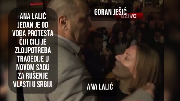 АНА ЛАЛИЋ СА ГОРАНОМ ЈЕШИЋЕМ ПРЕДВОДИ ПРОТЕСТЕ: Отишла у Босну да напада Србе, причала о досрбљавању Војводине АНА ЛАЛИЋ СА ГОРАНОМ ЈЕШИЋЕМ ПРЕДВОДИ ПРОТЕСТЕ: Отишла у Босну да напада Србе, причала о досрбљавању Војводине