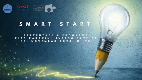 PREDSTAVLJANJE PROGRAMA “SMART START“: U Paraćinu radionica Fonda za inovacionu delatnost PREDSTAVLJANJE PROGRAMA “SMART START“: U Paraćinu radionica Fonda za inovacionu delatnost