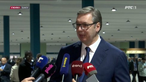 VUČIĆ IZ BAKUA: Od kada je pobedio Tramp, vodi se žestoka kampanja protiv Srbije u regionu (VIDEO) VUČIĆ IZ BAKUA: Od kada je pobedio Tramp, vodi se žestoka kampanja protiv Srbije u regionu (VIDEO)