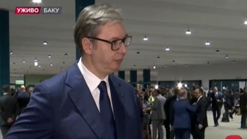 VUČIĆ IZ BAKUA: Od izuzetne važnosti razgovori sa Alijevim - velika gasna elektrana mnogo bi značila VUČIĆ IZ BAKUA: Od izuzetne važnosti razgovori sa Alijevim - velika gasna elektrana mnogo bi značila
