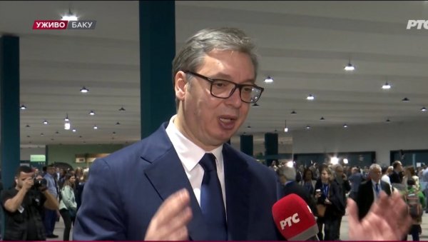 У АВГУСТУ ТРОШИМО ВИШЕ НЕГО НА СВЕТОГ НИКОЛУ: Вучић из Бакуа - Велика гасна електрана осигурала би нам будућност У АВГУСТУ ТРОШИМО ВИШЕ НЕГО НА СВЕТОГ НИКОЛУ: Вучић из Бакуа - Велика гасна електрана осигурала би нам будућност