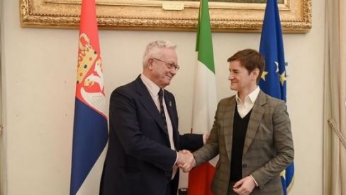 BRNABIĆEVA POČELA POSETU ITALIJI: Sastala se sa Đulijom Tremontijem BRNABIĆEVA POČELA POSETU ITALIJI: Sastala se sa Đulijom Tremontijem