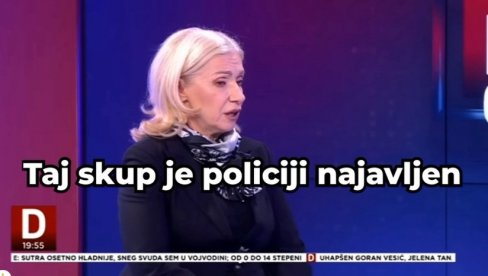 POLICIJA U NOVOM SADU JE RADILA PO ZAKONU! Opozicionarka razbila laži antisrpskih medija u Beogradu (VIDEO) POLICIJA U NOVOM SADU JE RADILA PO ZAKONU! Opozicionarka razbila laži antisrpskih medija u Beogradu (VIDEO)