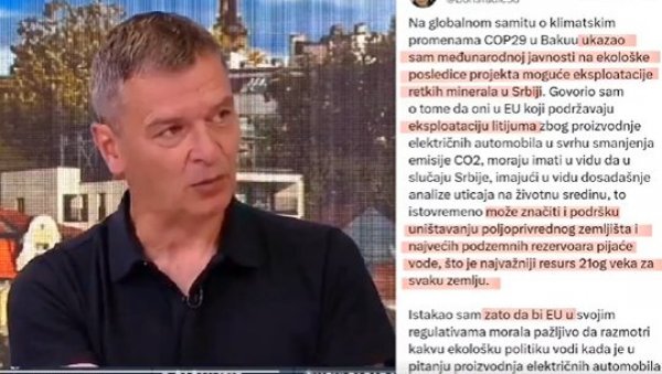 ТАДИЋ ЛОБИРА ПО СВЕТУ ПРОТИВ КОПАЊА ЛИТИЈУМА А ЋУТА ПОРУЧУЈЕ: Па ти си довео Рио Тинто у Србију! (ВИДЕО) ТАДИЋ ЛОБИРА ПО СВЕТУ ПРОТИВ КОПАЊА ЛИТИЈУМА А ЋУТА ПОРУЧУЈЕ: Па ти си довео Рио Тинто у Србију! (ВИДЕО)