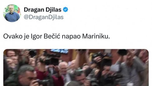 LAŽOVČINA ĐILAS OPTUŽIO BEČIĆA ZA NAPAD NA MARINIKU: A on joj je oteo flašu vina kojom je polivala poslanike SNS (FOTO) LAŽOVČINA ĐILAS OPTUŽIO BEČIĆA ZA NAPAD NA MARINIKU: A on joj je oteo flašu vina kojom je polivala poslanike SNS (FOTO)