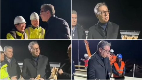 VUČIĆ OBRADOVAO RADNIKE NA AUTO-PUTU KA POŽAREVCU: Doneo im jabuke i sendviče - Srbija radi, Srbija se gradi! (VIDEO) VUČIĆ OBRADOVAO RADNIKE NA AUTO-PUTU KA POŽAREVCU: Doneo im jabuke i sendviče - Srbija radi, Srbija se gradi! (VIDEO)