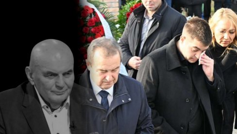 ZBOGOM, DRUŽE: Dačić slomljen, njegov sin plače na sahrani Palme (FOTO) ZBOGOM, DRUŽE: Dačić slomljen, njegov sin plače na sahrani Palme (FOTO)