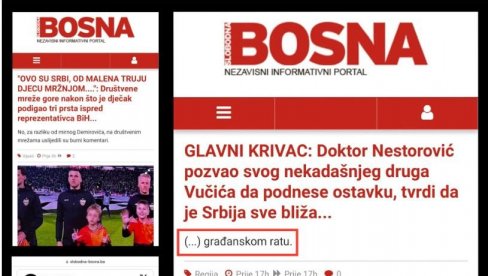 BOSANSKI ISLAMISTI PORUČUJU DA SU SRBI BOLESNA GAMAD: Podržavaju Nestorovića i nadaju se građanskom ratu u Srbiji (FOTO) BOSANSKI ISLAMISTI PORUČUJU DA SU SRBI BOLESNA GAMAD: Podržavaju Nestorovića i nadaju se građanskom ratu u Srbiji (FOTO)