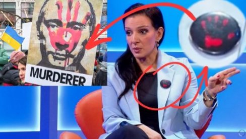 SVE JE JASNO: Marinika na reveru nosi simbol borbe protiv Putina! (FOTO) SVE JE JASNO: Marinika na reveru nosi simbol borbe protiv Putina! (FOTO)
