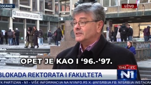 SADA JE SVE JASNO! Opozicija organizuje lažni protest studenata: N1 prećutao da je “profesor” istovremeno i potpredsednik DS! (VIDEO) SADA JE SVE JASNO! Opozicija organizuje lažni protest studenata: N1 prećutao da je “profesor” istovremeno i potpredsednik DS! (VIDEO)