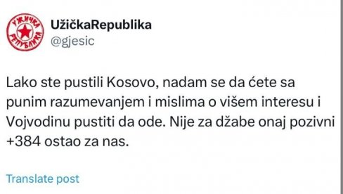 GORAN JEŠIĆ PORUČIO NARODU SRBIJE: Vojvodina kreće istim putem kao Kosovo, bićemo nezavisna država (FOTO) GORAN JEŠIĆ PORUČIO NARODU SRBIJE: Vojvodina kreće istim putem kao Kosovo, bićemo nezavisna država (FOTO)