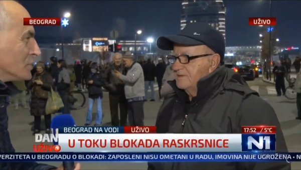 ЧЛАН ДС-а ДОШАО ИЗ ПРОКУПЉА ДА БЛОКИРА БЕОГРАД: Ја сам сањао да дођем овде, да видим амбијент, а имамо и изборе у странци ЧЛАН ДС-а ДОШАО ИЗ ПРОКУПЉА ДА БЛОКИРА БЕОГРАД: Ја сам сањао да дођем овде, да видим амбијент, а имамо и изборе у странци