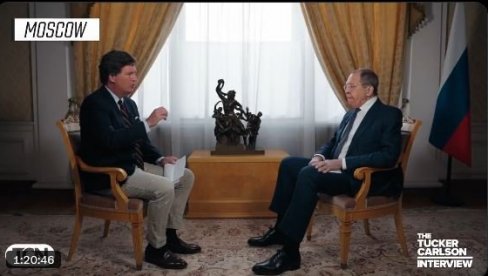 MOSKVA SPREMNA DA UPOTREBI SVA SREDSTVA: Najvažnije poruke Lavrova iz intervjua Takeru Karlsonu (VIDEO) MOSKVA SPREMNA DA UPOTREBI SVA SREDSTVA: Najvažnije poruke Lavrova iz intervjua Takeru Karlsonu (VIDEO)