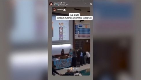 SEVERININ FILM SA JAHTE PUŠTAJU U AMFITEATRU! Đilasovi studenti se iživljavaju nad ustanovom! (VIDEO) SEVERININ FILM SA JAHTE PUŠTAJU U AMFITEATRU! Đilasovi studenti se iživljavaju nad ustanovom! (VIDEO)
