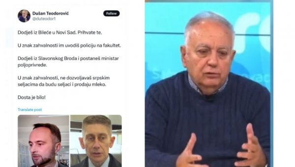 ГОВОР МРЖЊЕ! ИДЕОЛОГ ОПОЗИЦИЈЕ УДАРИО НА НАШ НАРОД ПРЕКО ДРИНЕ: Шта ће Срби из Билеће и Славонског Брода у Србији? (ФОТО) ГОВОР МРЖЊЕ! ИДЕОЛОГ ОПОЗИЦИЈЕ УДАРИО НА НАШ НАРОД ПРЕКО ДРИНЕ: Шта ће Срби из Билеће и Славонског Брода у Србији? (ФОТО)