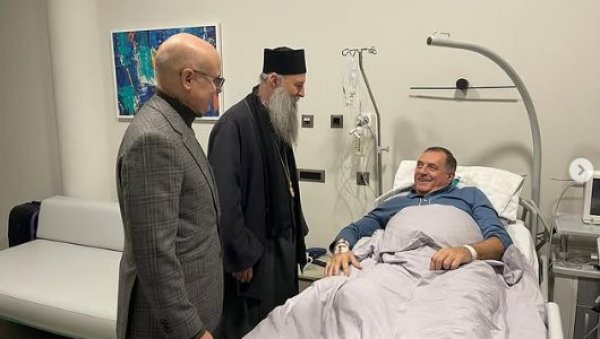 ЖЕЛИМ МУ ДА СЕ БРЗО ОПОРАВИ Вучевић и патријарх Порфирије посетили Додика у болници (ФОТО) ЖЕЛИМ МУ ДА СЕ БРЗО ОПОРАВИ Вучевић и патријарх Порфирије посетили Додика у болници (ФОТО)