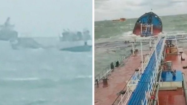 ДАНАС НЕСРЕЋА НА ЦРНОМ МОРУ, ПРЕТИ НАМ НАЈВЕЋА ЕКОЛОШКА КАТАСТРОФА? Путин дао спасилачка упутства - познат број страдалих (ВИДЕО) ДАНАС НЕСРЕЋА НА ЦРНОМ МОРУ, ПРЕТИ НАМ НАЈВЕЋА ЕКОЛОШКА КАТАСТРОФА? Путин дао спасилачка упутства - познат број страдалих (ВИДЕО)