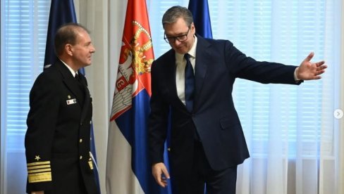 O KLJUČNIM PITANJIMA U ODNOSU SRBIJE I NATO-A: Vučić se sastao sa admiralom Stjuartom Mančom (FOTO) O KLJUČNIM PITANJIMA U ODNOSU SRBIJE I NATO-A: Vučić se sastao sa admiralom Stjuartom Mančom (FOTO)