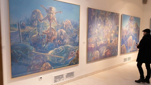 УМЕТНОСТ КОЈА ПРЕМАШУЈЕ ГРАНИЦЕ И ВРЕМЕ: Свечано отворена прва ретроспективна изложба Дада Ђурића у Београду УМЕТНОСТ КОЈА ПРЕМАШУЈЕ ГРАНИЦЕ И ВРЕМЕ: Свечано отворена прва ретроспективна изложба Дада Ђурића у Београду