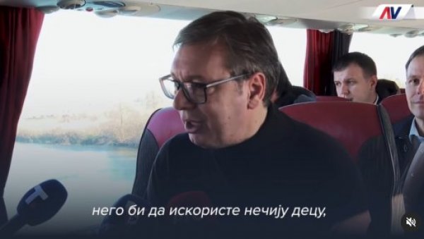 НИКО У СРБИЈИ НЕ МОЖЕ ДА ДОЂЕ НА ВЛАСТ БЕЗ ИЗБОРА: Вучић - Прича о прелазној влади је шупља прича НИКО У СРБИЈИ НЕ МОЖЕ ДА ДОЂЕ НА ВЛАСТ БЕЗ ИЗБОРА: Вучић - Прича о прелазној влади је шупља прича